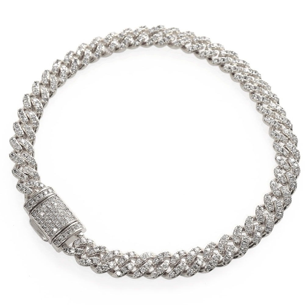 喜平 パヴェブレスレット [b345-s-6mm]