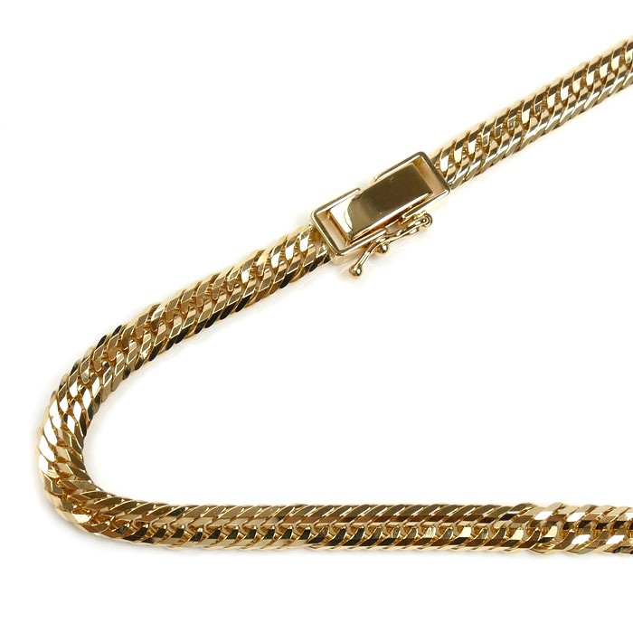 K18YG イエローゴールド ネックレス 喜平12面トリプルカット 25.6g 50cm 中古