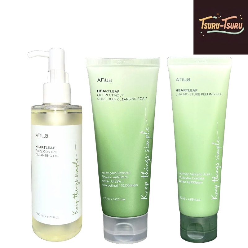 [ドクダミクレンジング 3種セット] クレンジングオイル200ml+ポアディープクレンジングフォーム150ml+ピーリングジェル120ml