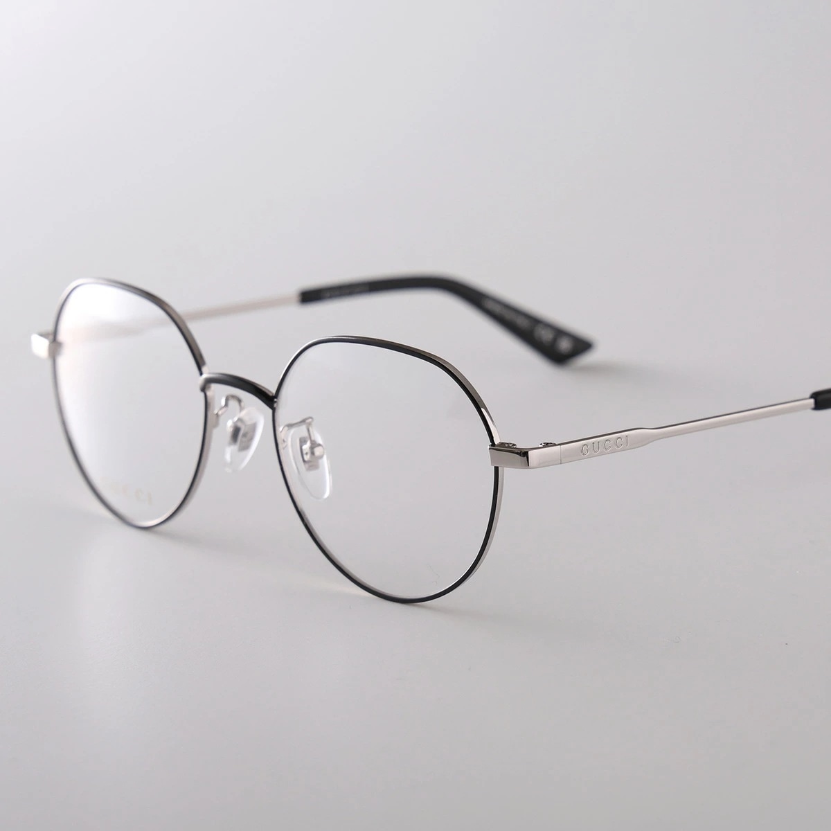 GUCCI グッチ メガネ GG1232OA メンズ ボストン型 メタルフレーム クリングスタイプ めがね 眼鏡 アジアンフィット ロゴ 003