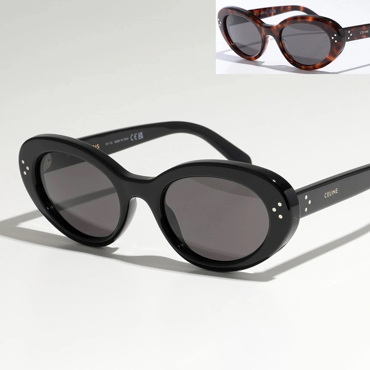 CELINE セリーヌ サングラス 4S193CPLB.38NO CL40193I 01A レディース キャットアイ型 オーバル型 メガネ 眼鏡 ロゴ アイウェ 38,342円