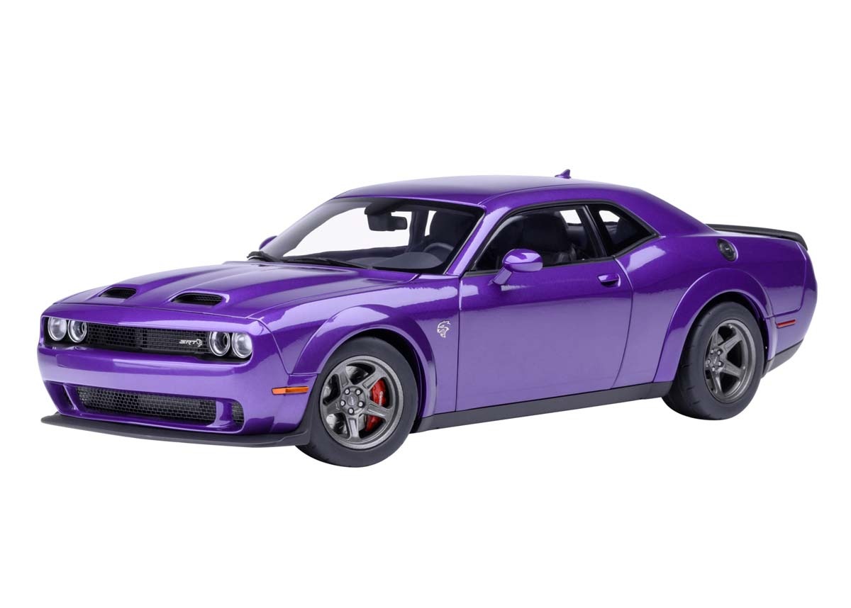 オートアート 1/18 ダッジ チャレンジャー SRT スーパー ストック 2023 （パール・パープル PLUM CRAZY）【71768】 ミニカー AUTO 71768 ダッジ チャレンジャ