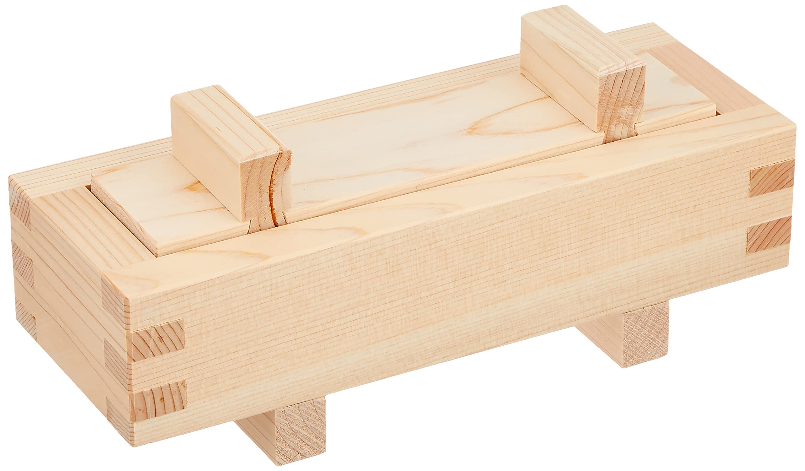 遠藤商事 TKG 押し寿司型 切目なし 材質:ヒノキ 幅×奥行×深さ(内寸mm)168×45×42 質量()0.4 業務用からご家庭まで幅広く使える 日本製 プロ用 業務用 BSS24