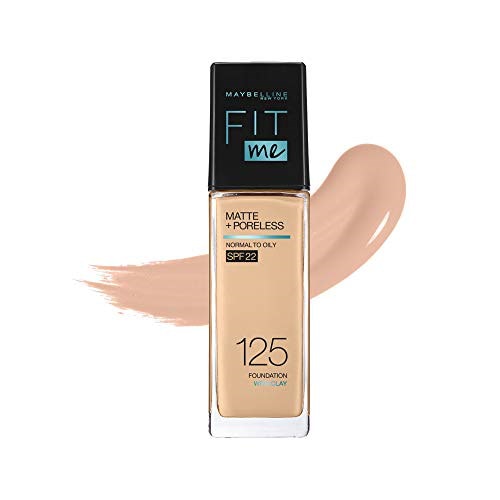 MAYBELLINE/メイベリンフィットミー リキッド ファンデーション R 125 聞きづらい 自然な明るさ(中間色)【ポスト投函】