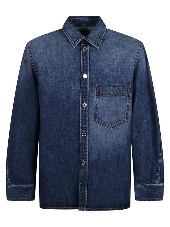 GIVENCHY Men Shirts BM618N516L 401 Blue