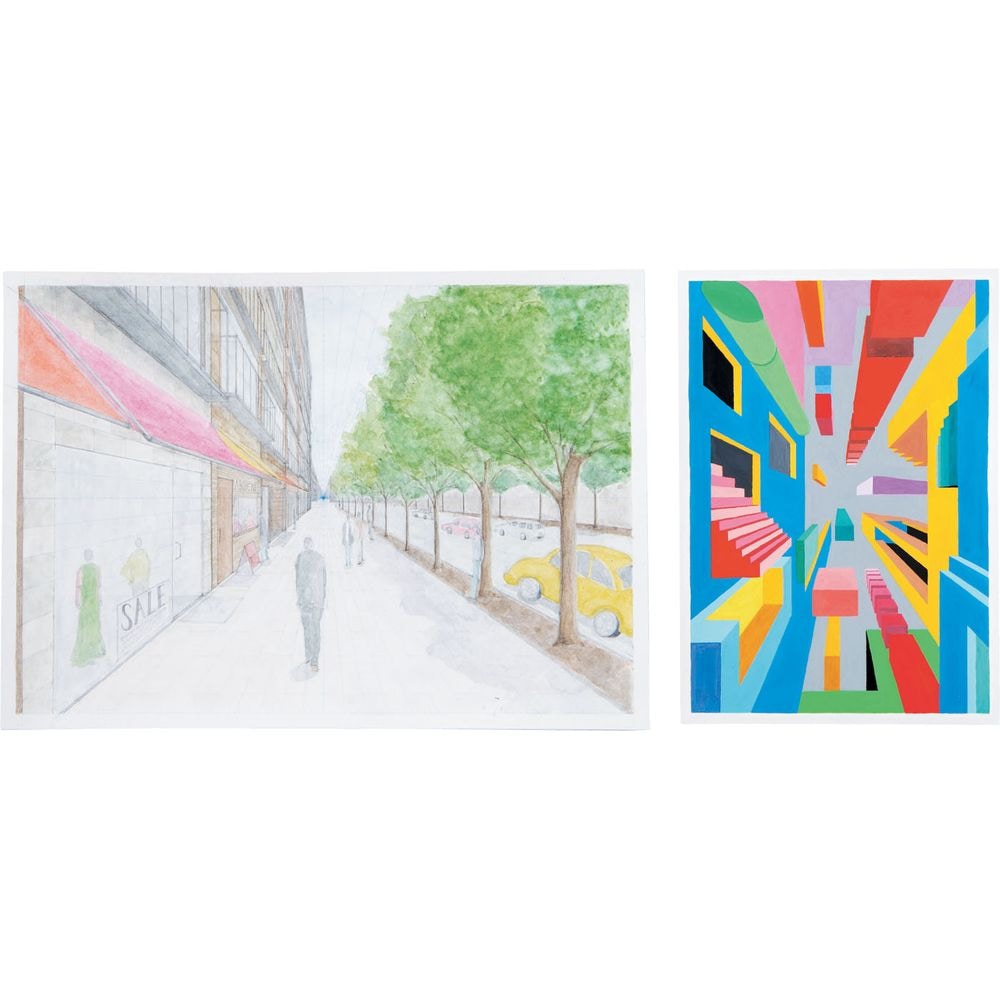 （まとめ買い）一点透視シートB3（10枚組） 13015 [x3セット]