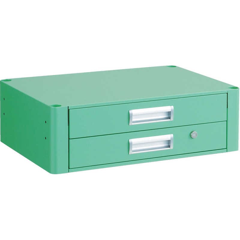 トラスコ中山　ファルコンワゴン 2段引出 750X500 YG色　FAW75XYG