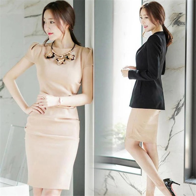 【20点セット】【急速出荷】サマーワンピース ワンピース レディース 丸首 無地ワンピース タイトスカート 半袖 膝上丈ワンピ