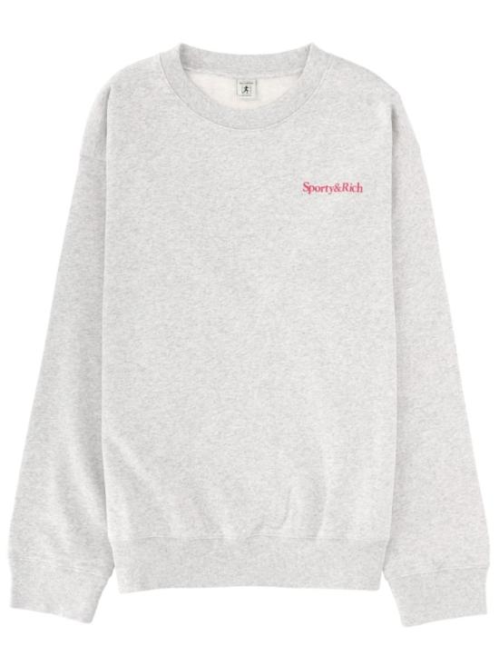 SPORTY & RICH Men Tops ST07167300GY03 HEATHERGREY White