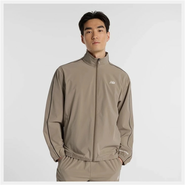 ウィンドブレーカー メンズ ウーブン トラックジャケット 長袖/AMJ51504-DOK