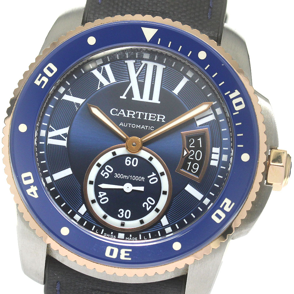 カルティエ CARTIER W2CA0008 カリブルドゥカルティエ ダイバー デイト 自動巻き メンズ 良品 _863322【中古】