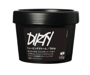 LUSH ラッシュ Dirty ダーティ シェービングクリーム 自然派化粧品 敏感肌 にも カミソリ負けから守る オーツミルク 髭 メンズ 天然成分 シアバター シェービングフォーム (225g)