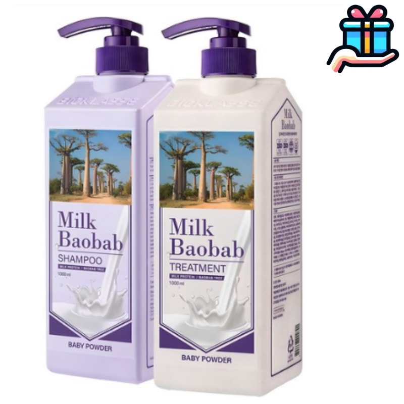[韓国人気セット] ベビーパウダー シャンプー 1000ml + トリートメント 1000ml 弱酸性 大容量 頭皮ケア 家族 油分 水分バランス 長い香り タンパク質 ヘアケア ダメージヘア栄養