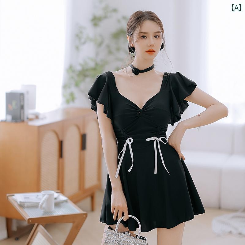 水着 ワンピース スカート 体型カバー レディース 女性用 婦人用 スイムウェア かわいい おしゃれ 温泉 学生 海 プール レジャー