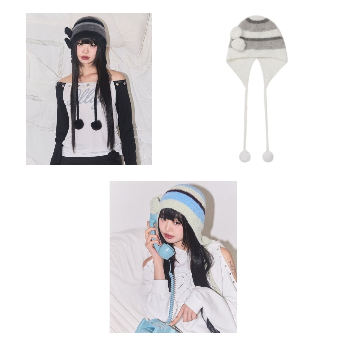 【ILLIGO】 Fleur Earflap Beanie 3色 正規品