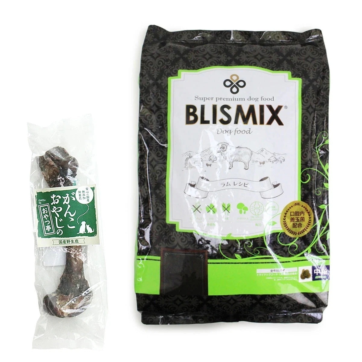 ラム 中粒 6.8【国産鹿レッグボーン 1本Mサイズ付き】犬 ドッグフード