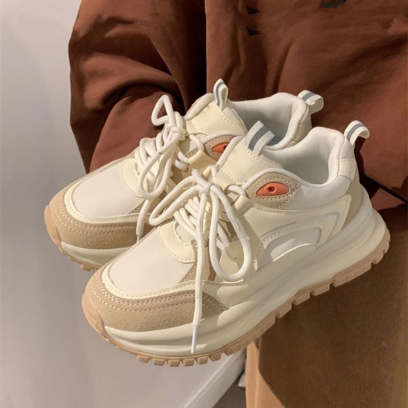 超人気 ダットスニーカー 美脚 通学通勤運動靴 カジュアルシューズ 靴 レディース 通学通勤 シューズ トレンド 厚底