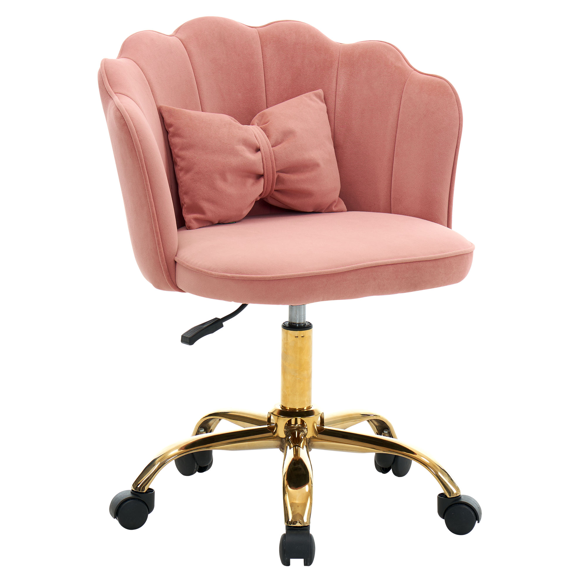 【新作登場】　【ピンク】デスクチェア チェア 椅子 オフィスチェア いす イス おしゃれ かわいい 回転 昇降 肘あり 背もたれあり リビング レトロ モダン 人気 北欧 シンプル