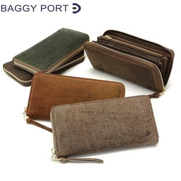 財布 ラウンドファスナー KUDU LEATHER クーズー革 大容量 メンズ レディース ZKM-900