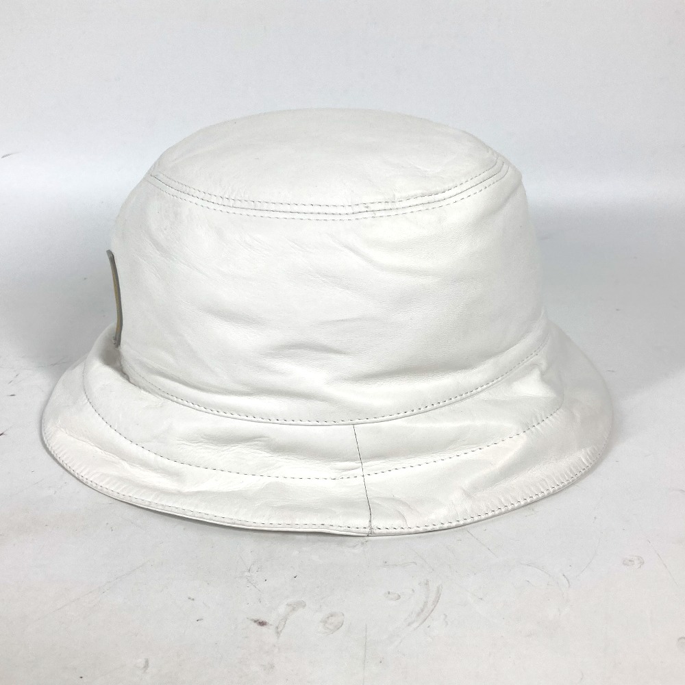 ハット ロゴ LVCUP ルイヴィトンカップ ハット帽 帽子 バケットハット ボブハット レザー ホワイト 15,059円