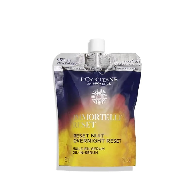 【即納】ロクシタン(LOCCITANE) イモーテル オーバーナイトリセットセラム レフィル 50mL 夜用美容液 詰め替え用 保湿 スキンケア 高保湿 女性 男性 人気