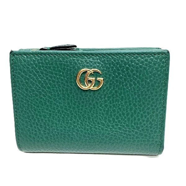 グッチ GUCCI GGマーモント 772738 2つ折り財布 レディース 【中古】