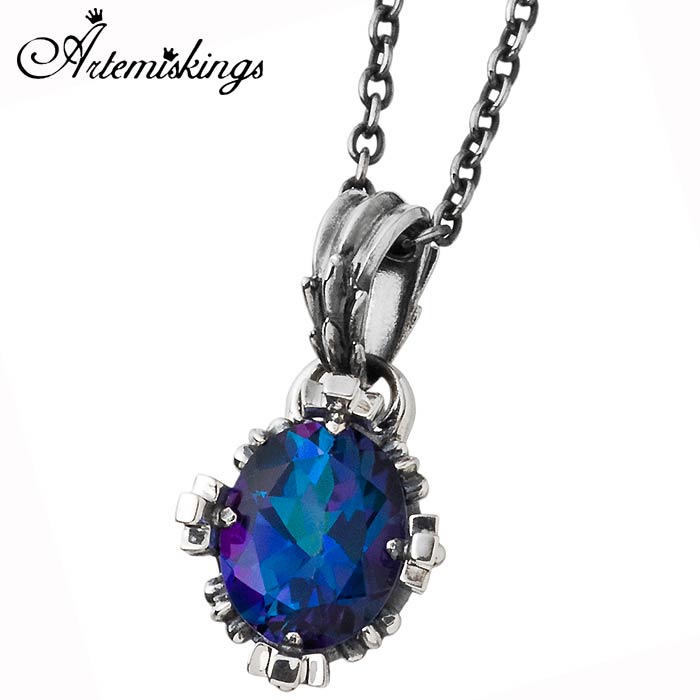 アルテミスキングス ARTEMIS KINGS オーバル クラウン シルバー ネックレス ミスティックトパーズ 王冠 AKP0125AKCN AKP0125AKCN