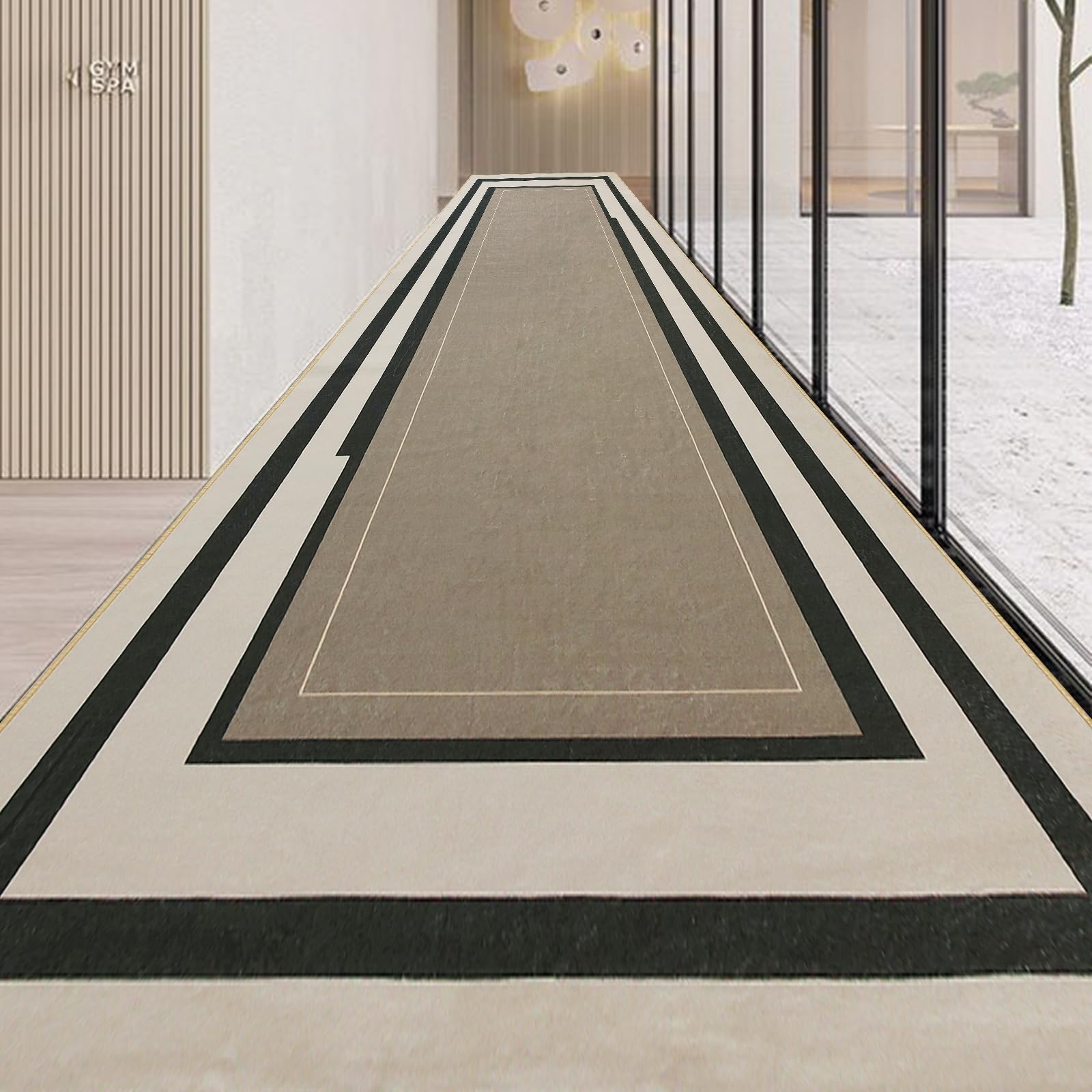 Calore 廊下敷きカーペット ラグ カーペット 約1.5畳 ラグマット 吸着マット 足腰負担軽減 ずれない 滑り止め廊下用カーペット 北欧 廊下敷きマット キッチンマット 玄関マット ロングマット