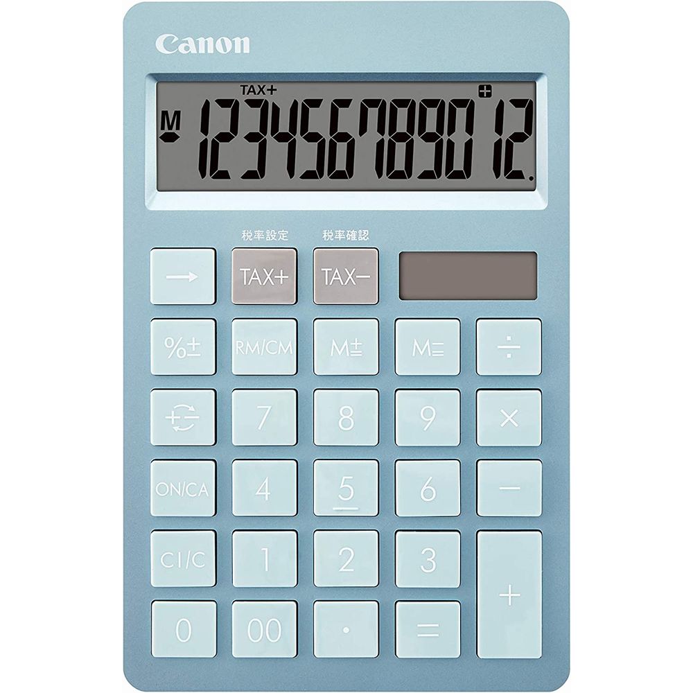 （まとめ買い）純正 カラフル電卓 スリム卓上 12桁 ブルー HS-1200TC-BL [x3] 6,736円