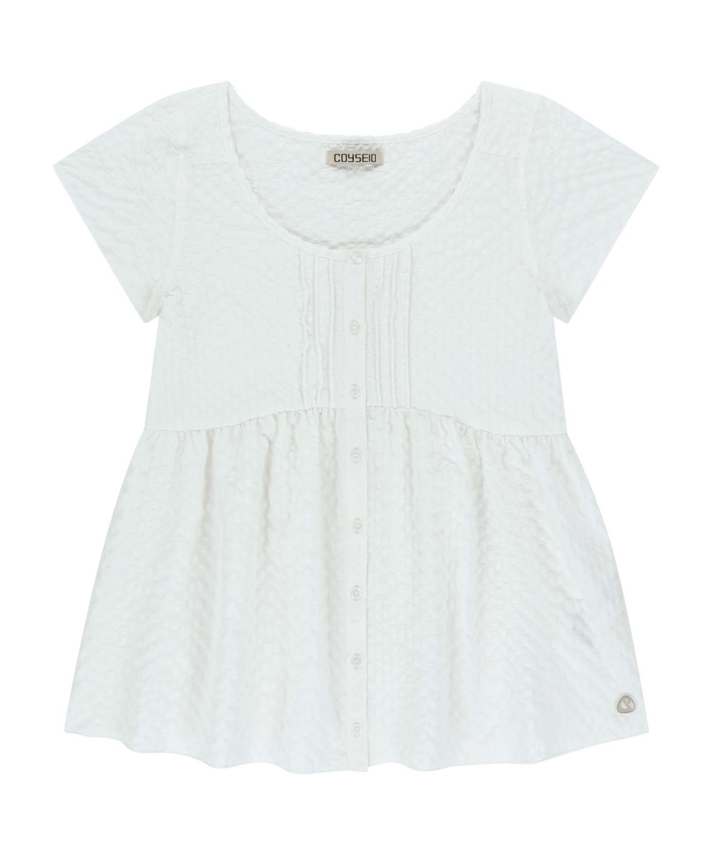 【COYSEIO】 PINTUCK BLOUSE : WHITE 11,005円