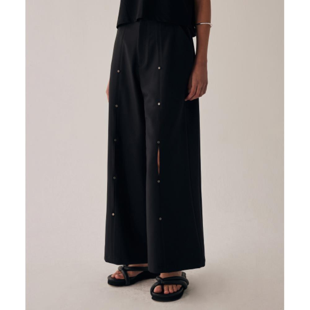 TREEMINGBIRD Rivet Slit Trouser Black TMB246PT804_70