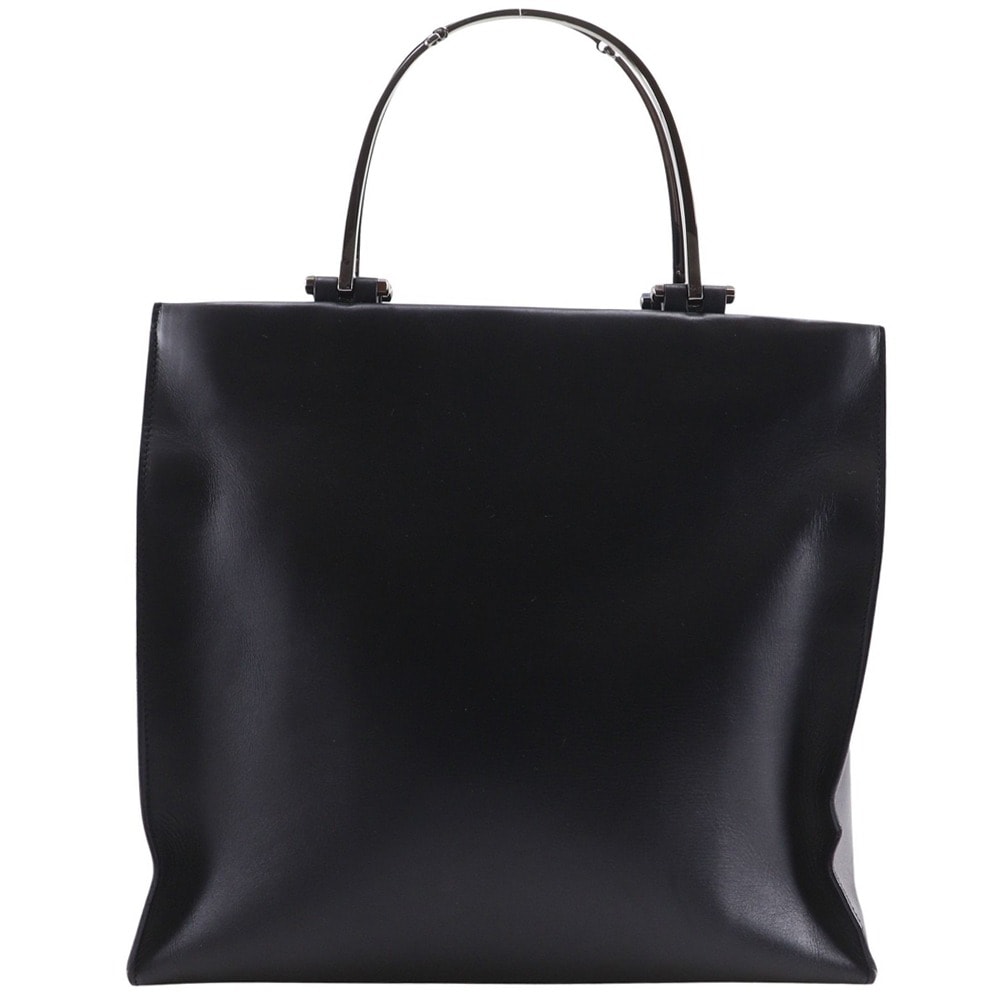 トートバッグ 002.1025.002058 ハンドバッグ カーフ 黒 レディース 中古品