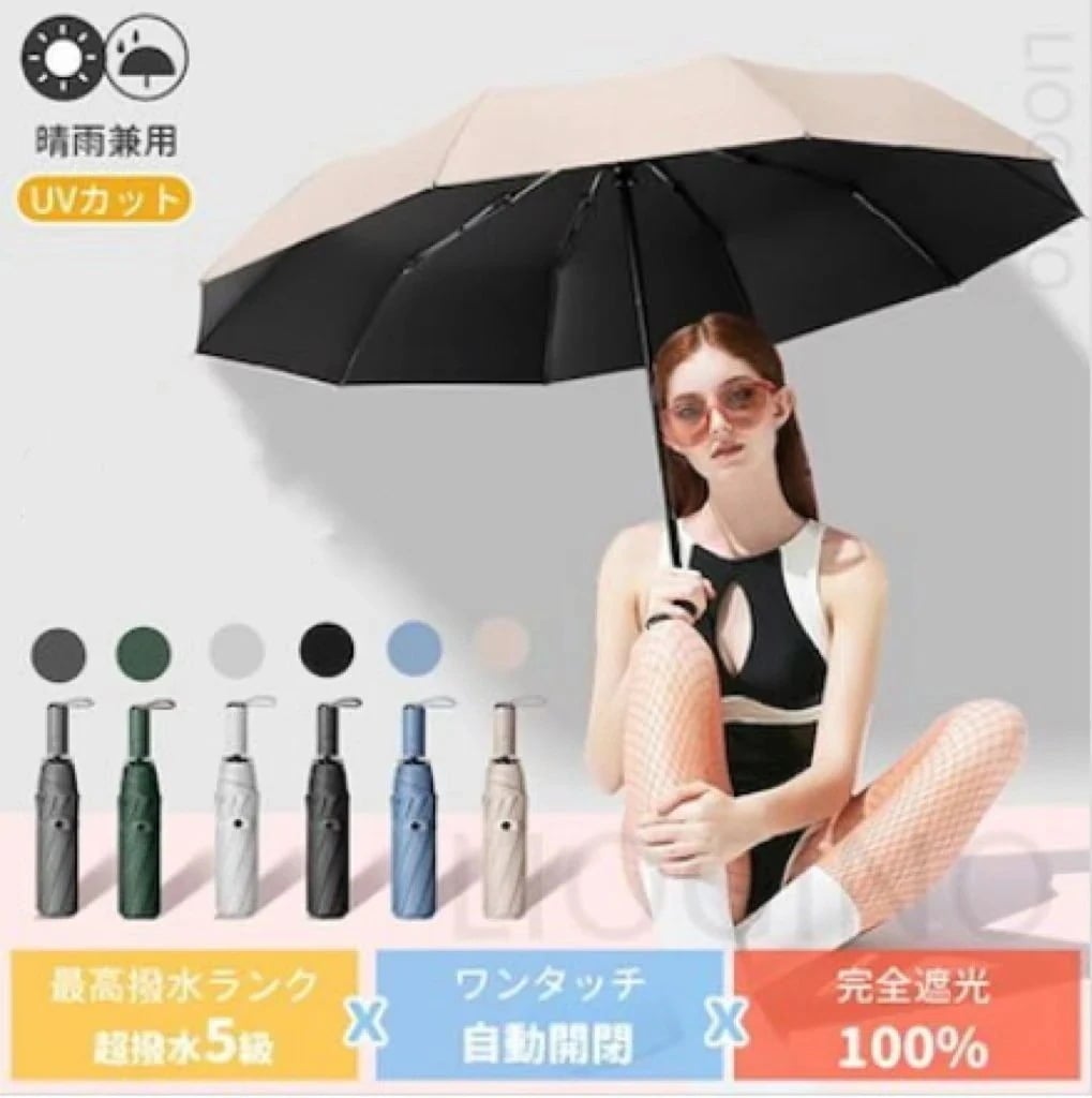 【1つ買うと1つ無料】シンプルなデザイン 日傘 完全遮光 折りたたみ 折りたたみ傘 晴雨兼用 軽量 スポーツ uvo 男性 女性 メンズ レディース 自動開閉 おしゃれ 大きめ 雨傘 UV