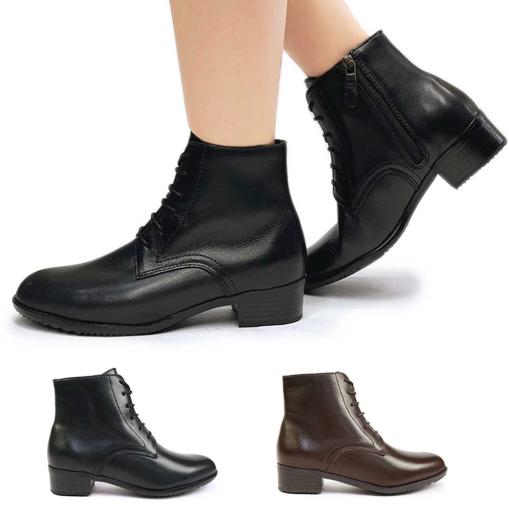 レディース ブーツ 9104 SFR TT サイドジップ レザー 本革 カジュアル 滑りにくい