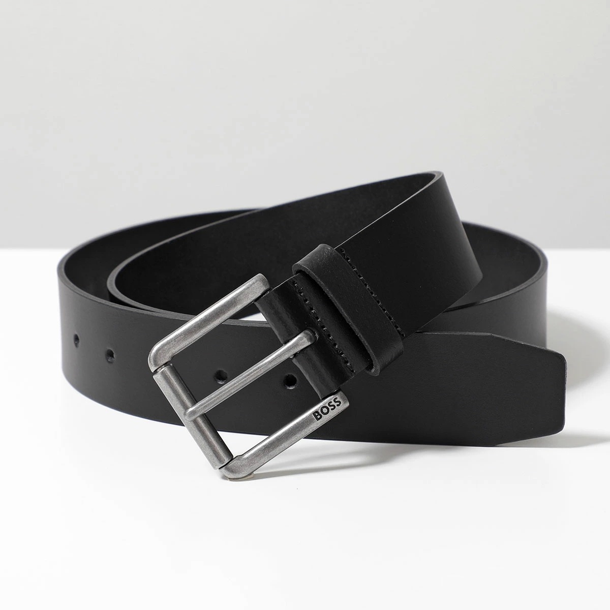 HUGO BOSS ヒューゴボス ベルト JORIS_SZ40 50491889 メンズ レザー スクエアバックル ロゴ 001