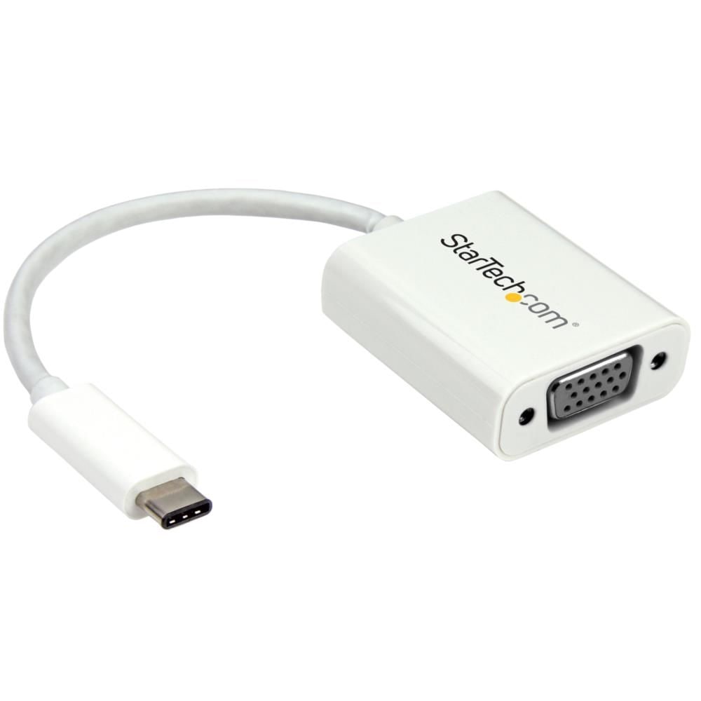 StarTech.com [CDP2VGAW] USB-C - VGA変換アダプタ(ホワイト) US