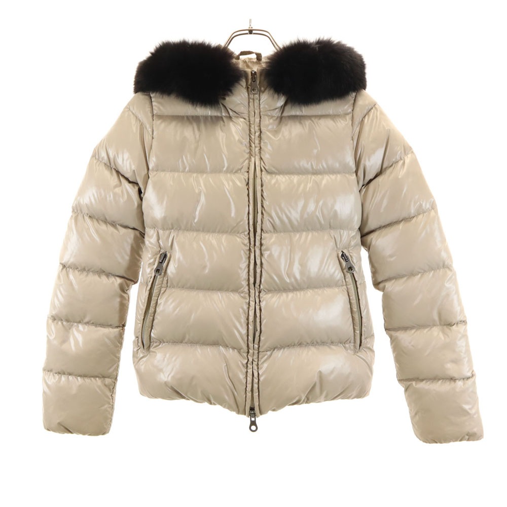 ブルガリア製 アダラ ダウンジャケット 38 ベージュ adhara レディース