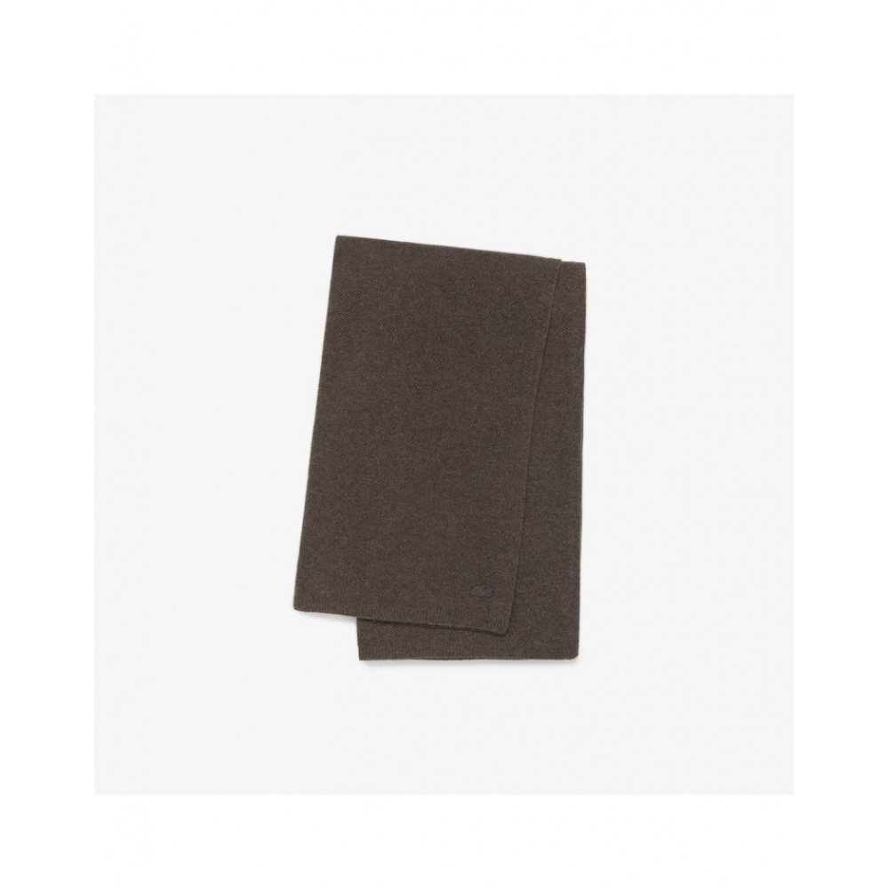 ラコステコモンキャッシュブレンドソリッドマフラー RE003E-54N SHI