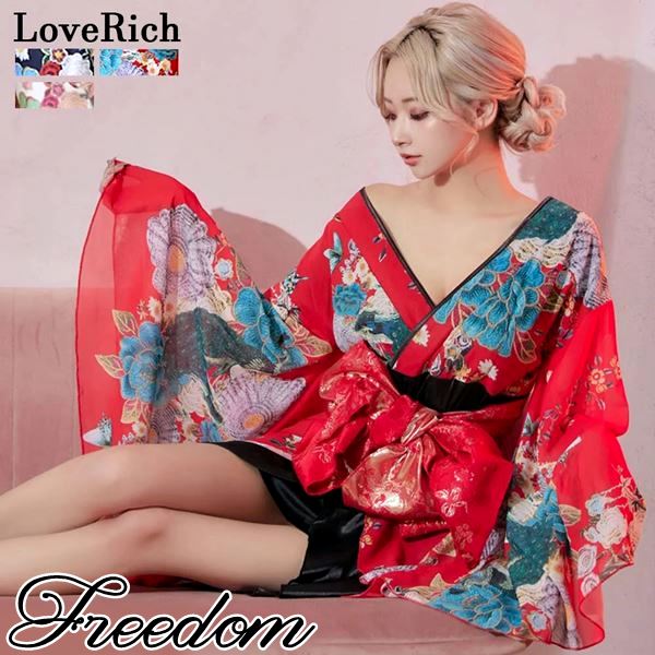お財布に優しい花魁 着物ドレス セクシー ミニ 着物 ドレス 着物ドレス 着物風ドレス キャバドレス ミニドレス コスプレ 衣装 ダンス キャバ パーティー イベント インスタ 撮影 アイドル艶やか