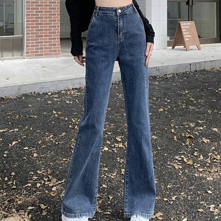 4color レディース デニムパンツ ジーンズ パンツ ボトムス ハイウエスト スリム