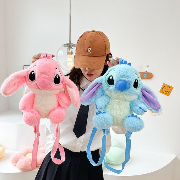スティッチぬいぐるみリュックと耳付きカチューシャセット スティッチ ぬいぐるみリュック カチューシャ ディズニーランド