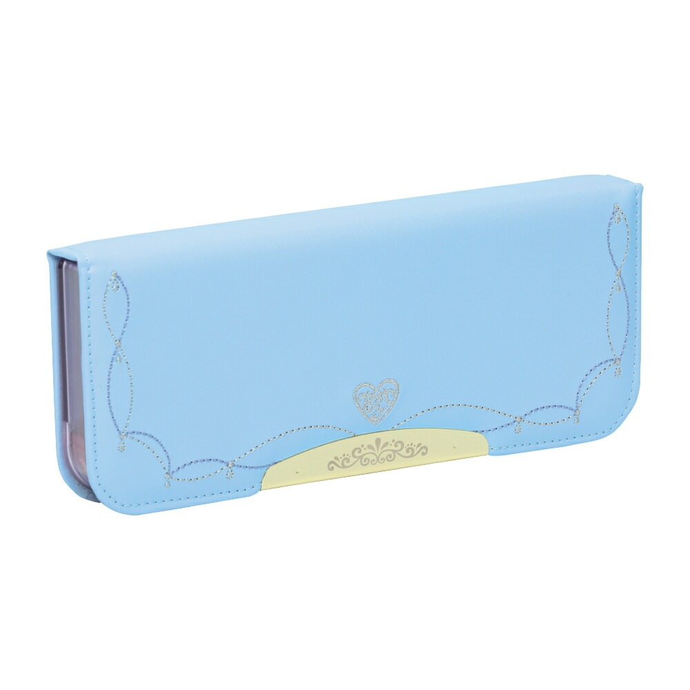 （まとめ買い）リアナティアラ アルロック筆入 両面スリムプリンセス 筆箱 ペンケース ブルー FD-1401-LB [x3]その他