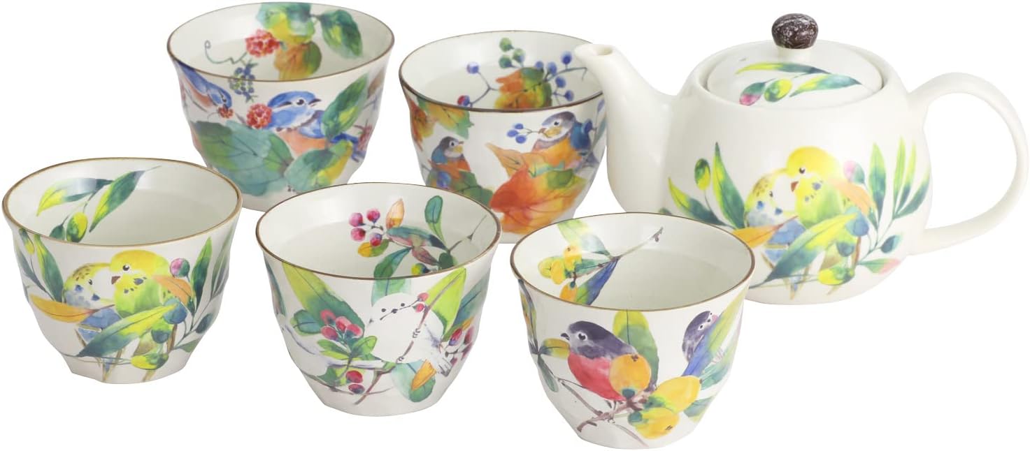 百千鳥 5客 ポット茶器 2537