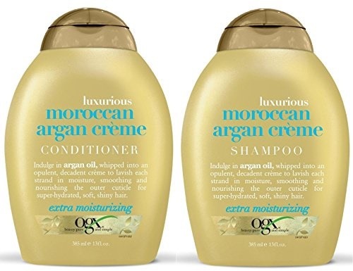 【人気商品】 Duo Crème， Argan Moroccan Luxurious [sb]OGX Set， Oz[USA] 13 Conditioner， & Shampoo シャンプー