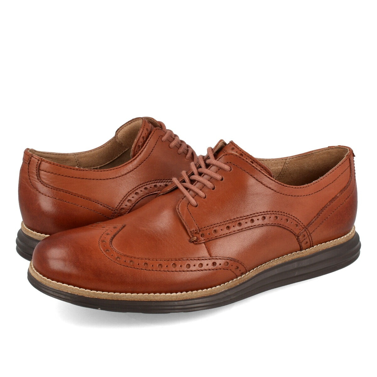 COLE HAAN ORIGINALGRAND WINGTIP OXFORD WOODBURY LEATHER/JAVAカジュアル