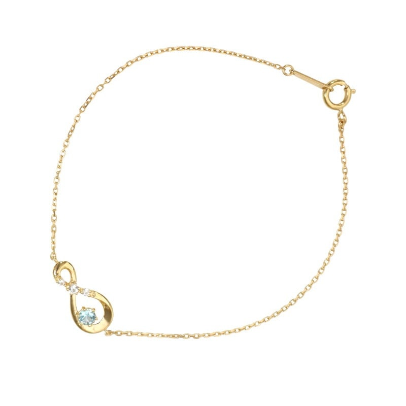 リボン済＆紙袋 ブレスレット レディース エタニティモチーフ ブレスレット ペンダント プレゼント シルバー