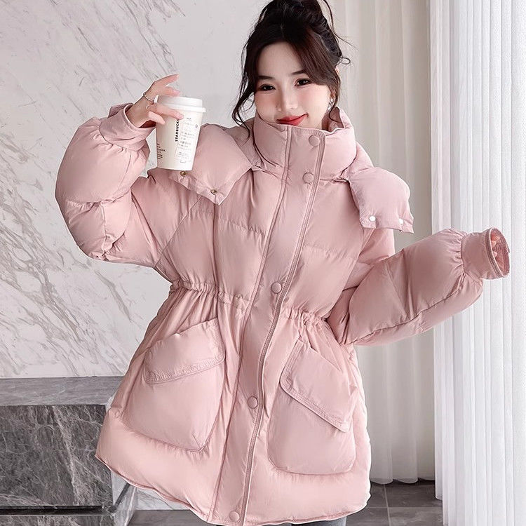 ニューデザイン ダウンジャケット セミロング 厚手 ゆったり デザイン感 学生 ジャケット