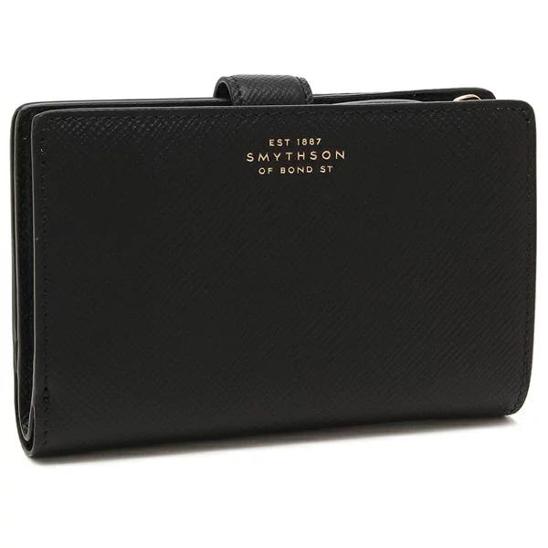 二つ折り財布 パナマ ブラック レディース 1029594