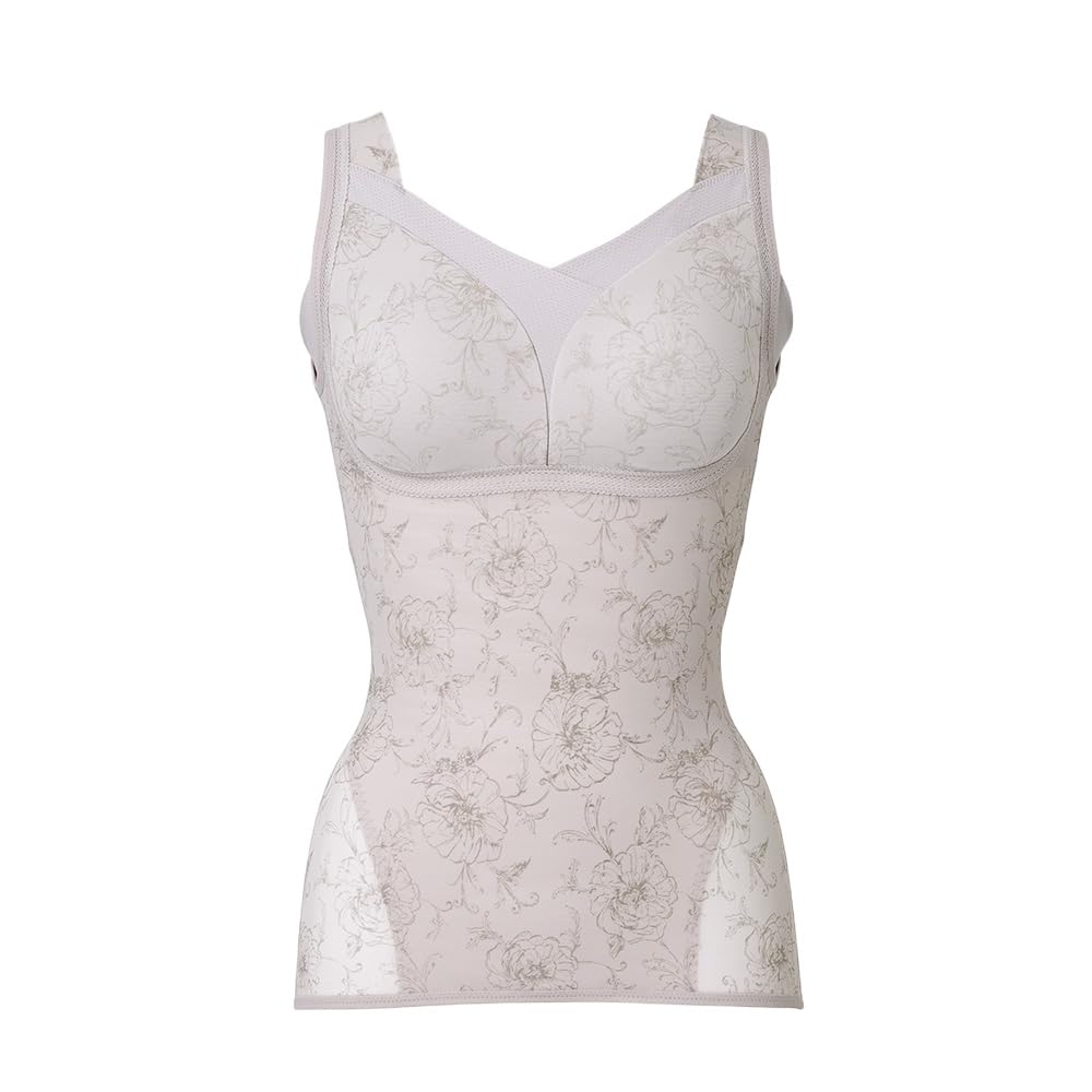 [ブラデリス ニューヨーク] ノンワイヤー補正ブラキャミ ゆきねえモアソフト快適バストホールドシェイプブラキャミ24 ローズパールグレージュ L