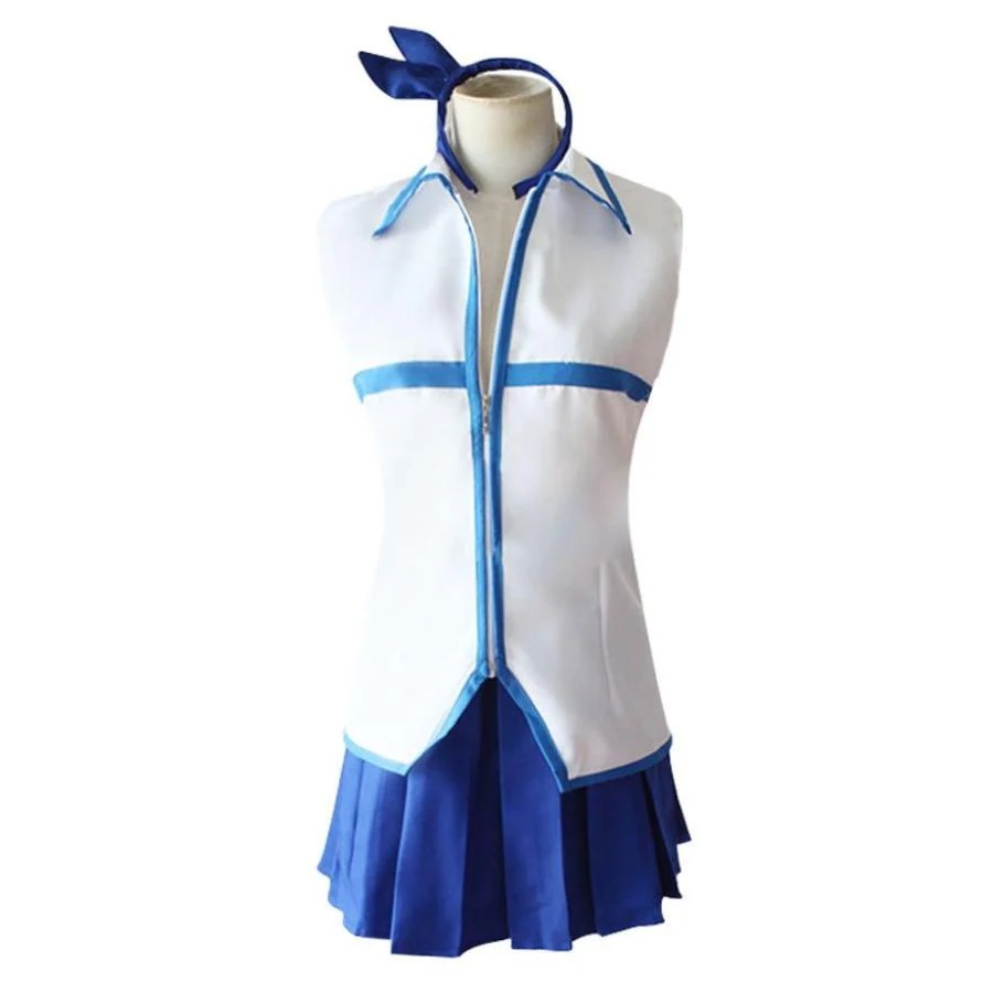 工場直販 一部分3日出荷FAIRY TAIL フェアリーテイル ルーシィ・ハートフィリア コスチューム コスプレ衣装 3点セット サイズ SXL